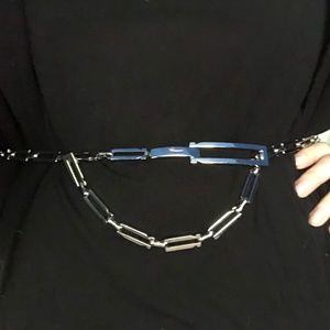 Vintage Salvatore Ferragamo silver chain belt